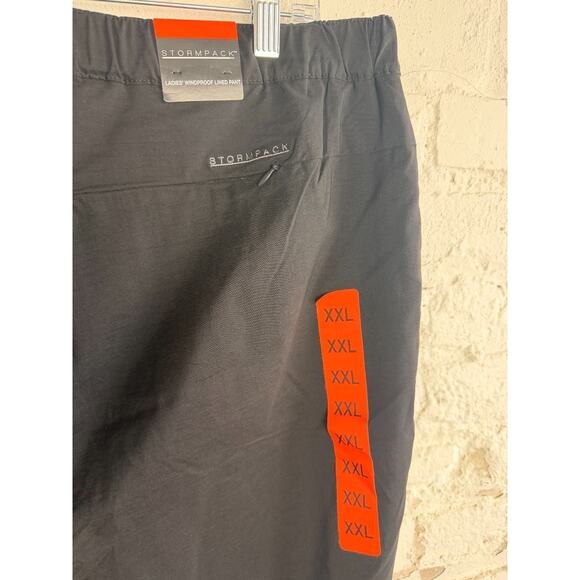 Stormpack Windproof Lined Pants XXL Black Outdoor Hiking Thermal NWT Women - Picture 8 of 12